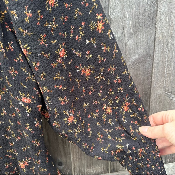 Madewell Kirstie Sweetheart Top in Fresh Sprigs Smocked Cuffs Balloon 3/… - Picture 6 of 8